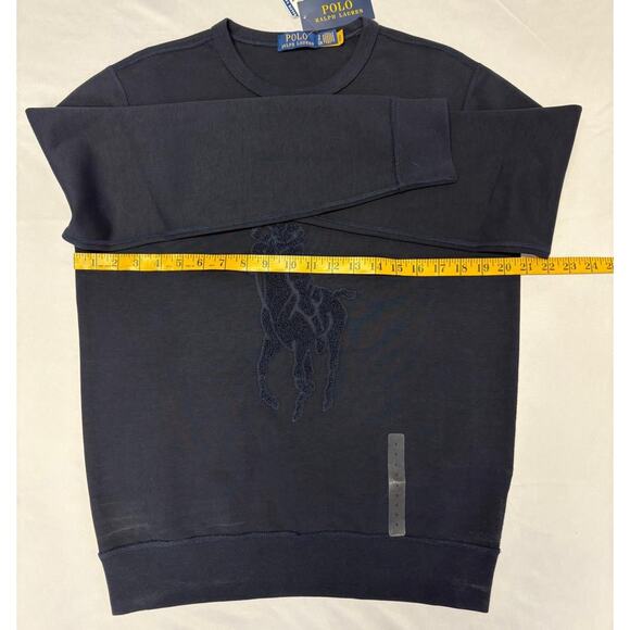 Polo Ralph Lauren Men’s Size Small Big Pony Chenille Sweatshirt Navy NWT - Picture 11 of 16